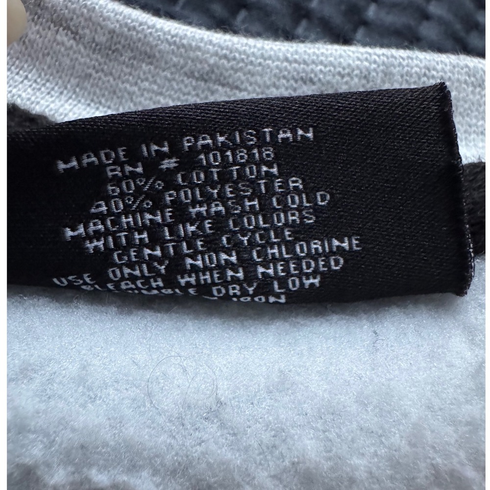 Vail Colorado Cropped Sweatshirt Womens XL‎ Gray Heather Raw Hem Pullover - Picture 6 of 6